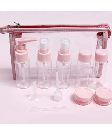 Shop Siege 16-Piece Pink Travel Bottles Set - Leak-Proof Fine Fog Liquid Containers for Shampoo Shower Gel & Cosmetics - Buy Online on GoSupps.com