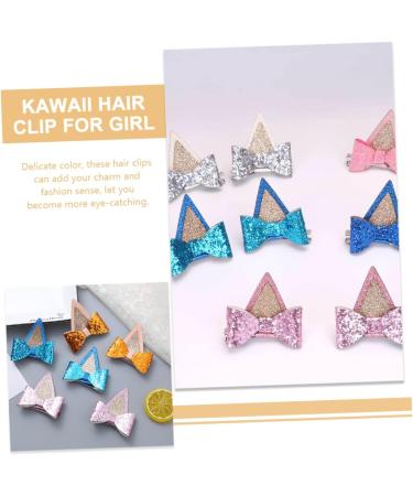 KONTONTY 6 Pairs Hair Bow Barrettes Kawaii Hair Clips Halloween Costume Supplies Sequin Bow Hair Pins Glitter Bowknot Hairpin Cat Ears Hair Clips Dog Ears Hair Pins Hair Barrettes Fabric - Buy Online on GoSupps.com