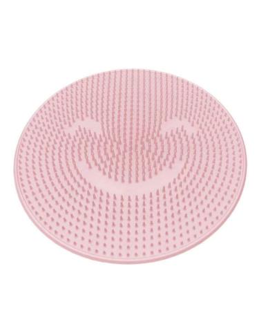 Shower Foot Scrubber Silicone Bath Massage Back Cushion Mat  Shower Foot Cleaner Scrubber Foot Brush Pad Non Slip Suction Cup Exfoliating Dead Skin Foot Mat for Shower  SPA  Massage - 10 Inch (Pink)