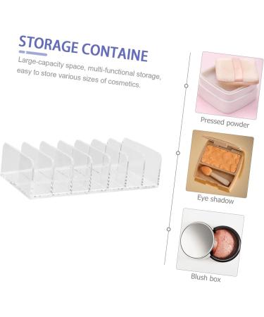 Mikinona Storage Rack Acrylic Drawer Organizer Clear Eye Shadow Holder Pressed Powder Organizer Grid Desk - Buy Online on GoSupps.com