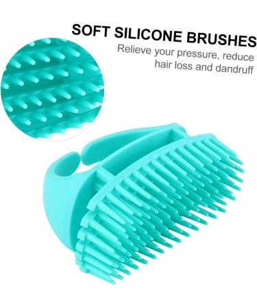 Magiclulu Silicone Shampoo Brush Set - 4 Pieces for Scalp Massage | Ideal for Men & Women - ABS Body Scrubber & Hair Care Essentials - Buy Online on GoSupps.com