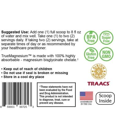 NatureCity TrueMagnesium Bisglycinate Chelate - 60 Servings | Highly Absorbable Magnesium Supplement - Buy Online on GoSupps.com