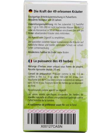 ANCENASAN Herbal 40g - 49 Bitter Herbs & Spices | Alcohol-Free Gluten-Free Vegan 100% Natural Supplement - Buy Online on GoSupps.com