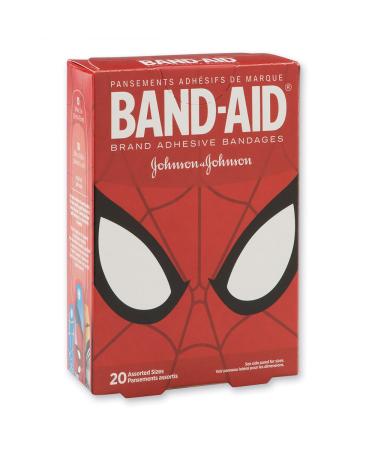 Band-Aid Spider-Man Bandages - First Aid Supplies - 20 per Pack