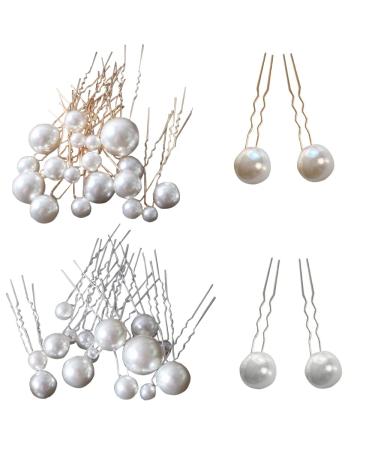 Dzsomt Hair Pearls for Weddings - 36 U-Shape Hairpins & Needles | Elegant Bride Accessories | Perfect for Prom & Parties - Buy Online on GoSupps.com