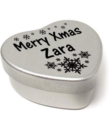 Gift In Can Merry Xmas Zara Heart Shaped Mini Tin Gift filled with mini coloured chocolates perfect christmas card alternative for Zara Fun Festive Snowflakes Design Snow Flakes - Buy Online on GoSupps.com