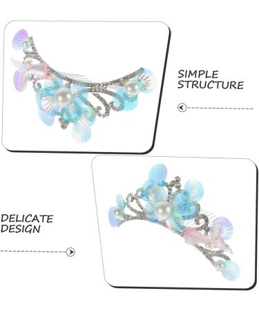 NUSITOU Rhinestone Comb Girl Hair Accessories Girl Hair Comb Clip Flower Girl Headpiece Metal Headpiece Headdresses for Women Crown Hair Comb Women Crown Hairpiece Crown Hairpin - Buy Online on GoSupps.com