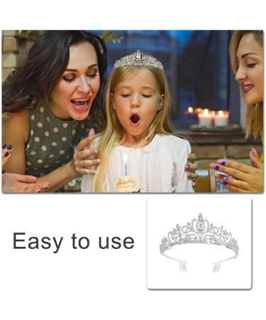 Tiara Crown Crystal Rhinestone Bridal Princess Headband with Comb for Women Bridal Party Wedding Birthdays Anniversaries - Buy Online on GoSupps.com