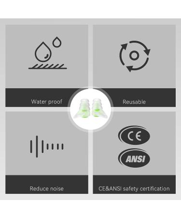 Dison Swimming Ear Plugs - Silicone Waterproof Earplugs for Adults - Green - Buy Online on GoSupps.com