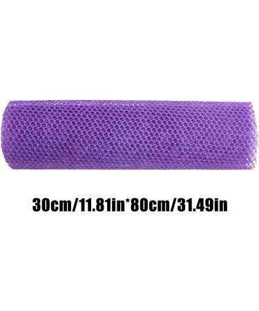 ccuzs African Bath Sponge | African Mesh Cloth Shower Net Scrubber Washcloth | Elastic Bath Sponges Dead Skin Removal for Women & Men Daily Use Purple - Buy Online on GoSupps.com