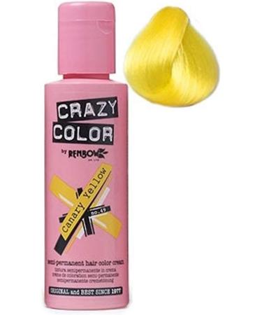  Crazy Color Crazy Color Canary Yellow No. 49 Canary Yellow Colour Cream 100 ml - Buy Online on GoSupps.com
