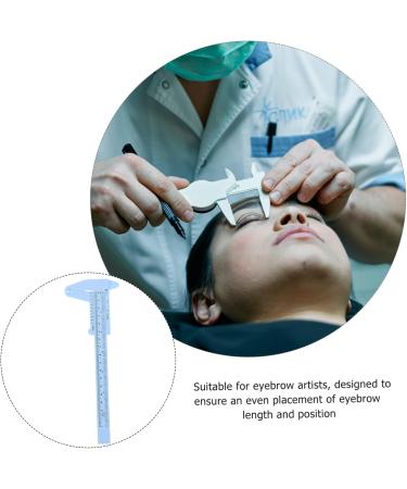 Healeved 4 Pcs Eyebrow Ruler Makeup Brow Ruler Eyebrow Tinting Kit Stencil Miss Plastic Calipers Makeup Tools - Buy Online on GoSupps.com