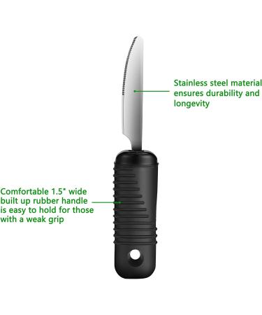 Adaptive Utensils Set for Tremors - Easy Grip Silverware for Parkinsons and Arthritis - Buy Online on GoSupps.com