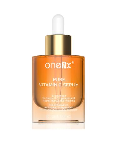 Vitamin C Serum for Face, VC Facial Serum with Retinol and Hyaluronic Acid, Glow Serum Removes Dark Spot and Acne, Anti-aging Oxidant Serums for Woman 1 Fl.OZ VC Serum