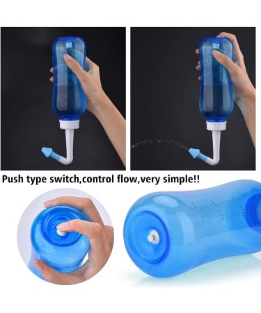 500ml Neti Pot Sinus Rinse Bottle | Nasal Wash & Allergy Cleaner | Pressure Nasal Irrigation System for Adults & Kids | BPA Free - Buy Online on GoSupps.com