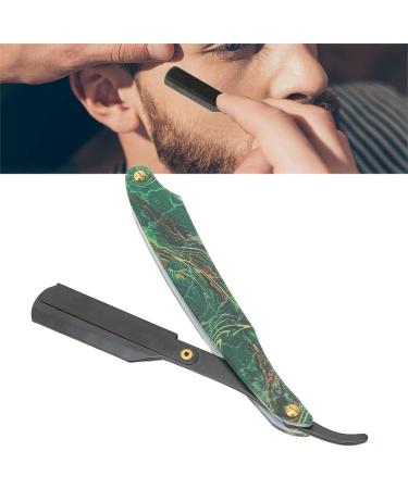 Foldable Manual Razor - Professional Straight Edge Razor with Acrylic Handle Stainless Steel Portable & Safe for Home Salon & Hairdresser - Buy Online on GoSupps.com