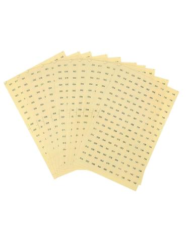 Self-adhesive sticker decaim waterproof self-adhesive sticker round number paper label gel Polish color markings (001-160)