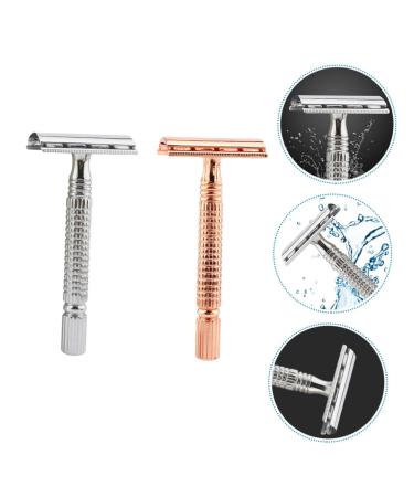 FRCOLOR Prickly Heat 4 Pcs Zinc Alloy Portable Men's Shaver - Old Razor Face Grooming Solution - Buy Online on GoSupps.com