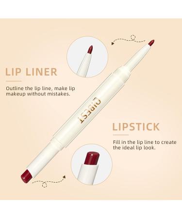 10Pcs Lip Liner and Lipstick Set + 8Pcs 2 in 1 Matte Lipstick + Lip Oil | Waterproof Long Lasting Makeup Kit - Perfect for Daily, Travel, Party & Work - Buy Online on GoSupps.com