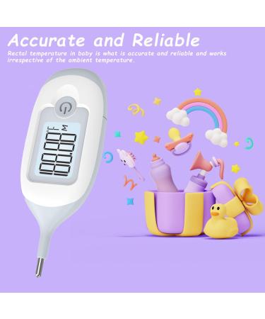 Fast & Accurate Rectal Thermometer for Babies | 10-Second Digital Baby Thermometer for Newborns & Infants - Ideal Home Care Solution - Buy Online on GoSupps.com