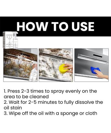 Splash Foam Spray Sprayfoam Spray Oven Cleaner 60ml (3pcs) - Buy Online on GoSupps.com