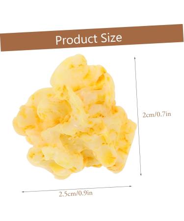 KONTONTY Candy Necklace 20pcs Artificial Popcorn Resin White Accessories Cell Phone Magnet Earrings - Buy Online on GoSupps.com