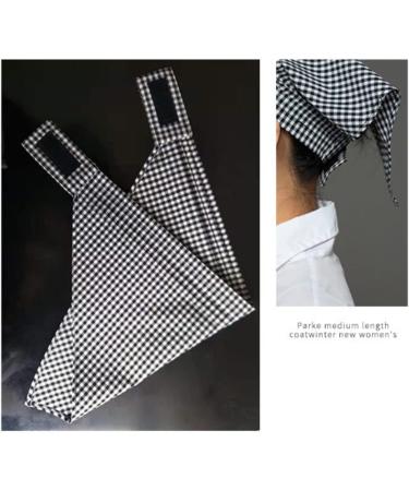 1 Piece Triangular Headscarf Headscarf Hair Bands Headbands Triangle Scarf Hair Scarf Hair Accessories Headwear for Men Women for Waiters Kitchen Dining Room Black/White black / white - Buy Online on GoSupps.com
