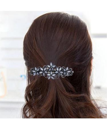 Elegant Flower Crystal Hair Barrettes for Women - 4 Pack | Fashion Spring Hair Clip Accessories for Daily Wear and Mother's Day Gifts - Buy Online on GoSupps.com