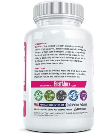 BustMaxx (3 Bottles) - Natural Breast Enhancement Supplement for Enlargement | Trusted Enlargement Pills - 60 Caps - Buy Online on GoSupps.com
