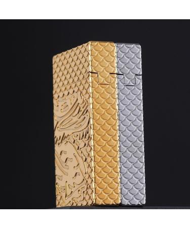 Pure Copper Hand-Carved Lighter Classic Butane Soft Flame Torch Lighter Side Pulley Ignition Adjustable Flame Size Cigar/Candle/Collection/Decoration High-end Business Gift for Men(Gold) - Buy Online on GoSupps.com