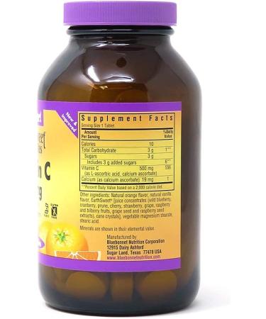 Buy Bluebonnet EarthSweet Chewables Vitamin C 500mg - 90 Orange Chewable Tablets - Buy Online on GoSupps.com