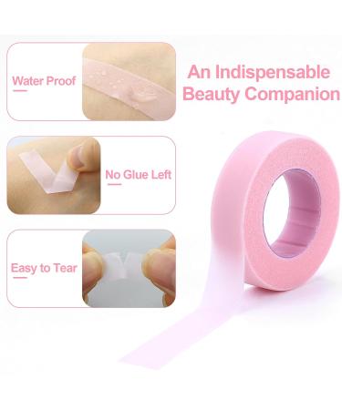4 Rolls False Eyelash Tape with a Scissor Pink Lash Tape Breathable & Micropore Tape PE Eyelash Tape for Extensions 9M Each Roll - Buy Online on GoSupps.com