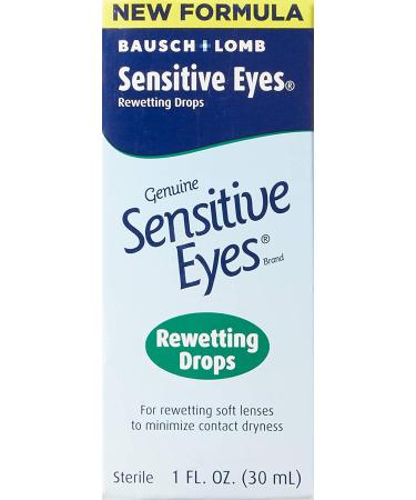 Bausch & Lomb Sensitive Eyes Rewetting Drops 0.5 FL OZ - Soothes and Hydrates for Comfortable Contact Lens Wear - Buy Online on GoSupps.com