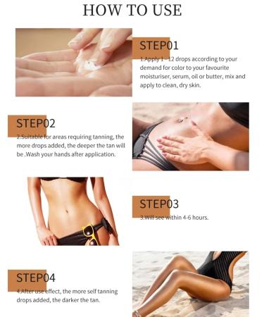 Tan Drops for Body - Illuminating Self-Tan Drops 1oz | Cruelty-Free Toxin-Free | Face & Body | Light/Medium | Year-Round Glow - Buy Online on GoSupps.com