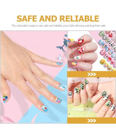 FOMIYES 5 Sets Children's Nail Art Toys Nail Kit for Kids Kid Nail Polish Kids Toys Kids Nail Kit Makeup Toys Toddler Nail Polish for Toddlers 3d Girl Birthday Present Plastic - Buy Online on GoSupps.com