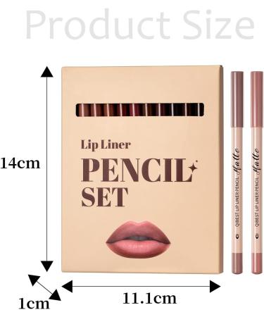 Lot de 12 crayons l vres en velours mat - Plump Nude - Couleur douce et cr meuse - Durable - Tr s pigment - Maquillage naturel des l vres - Buy Online on GoSupps.com