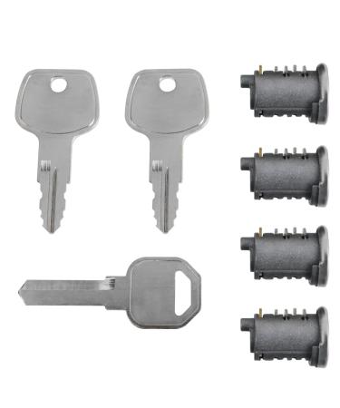 Package of 4 Lock Cores for Yakima Car Roof Rack System Components SKS Lock Cores fit for All Yakima Lockable Accessories Includes 4 Cores 2 Opening Keys and 1 Control Key 2-Year Warranty