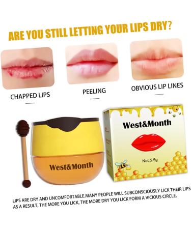 TOVINANNA Moisturizing Lip Mask Sleeping Lip Mask Lip Balm Mask for Women Lip Mask Balm Night Mask Overnight Lip Mask Lip Cosmetic Mask Lip Care Mask Lip Care Pads Month Miss Honey - Buy Online on GoSupps.com