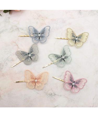 Frcolor Vintage Butterfly Hair Clips 12 Pieces Cute Embroidered Animal Hair Jewelry for Women | Perfect Party Favors for Birthdays & New Year - Buy Online on GoSupps.com