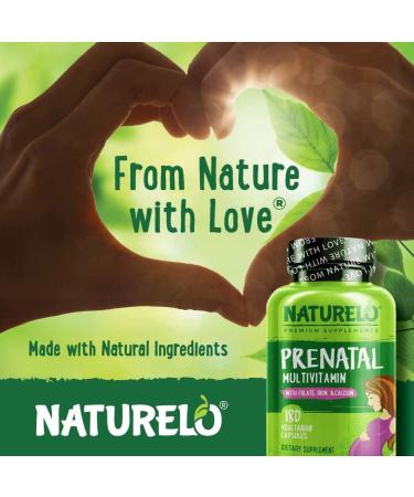 NATURELO Prenatal Multivitamin - Organic Whole Food  Gluten Free  180 Capsules - Buy Online on GoSupps.com