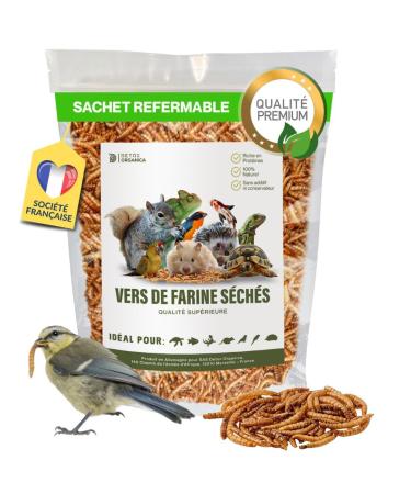 Dried Meal Worms [160g=1000ml, Premium Quality] Treat, Birds, Hedgehogs, Turtles, Reptiles, Fish, Rodents - Wild Animals, Com