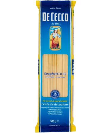  De Cecco Spaghetti No. 12 500 g. De Cecco - Buy Online on GoSupps.com