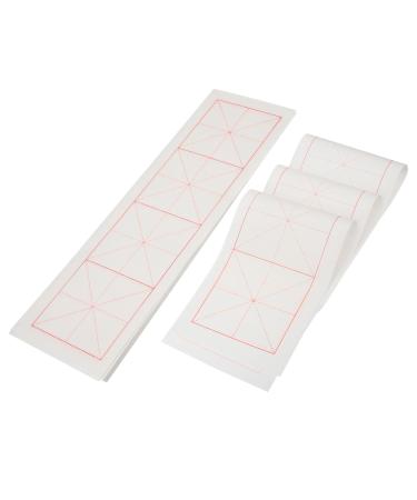 COHEALI 200 Sheets Grid Rice Paper Tracing Paper Japanese Rice Paper Calligraphy Art Paper Mix China White 39x12cm