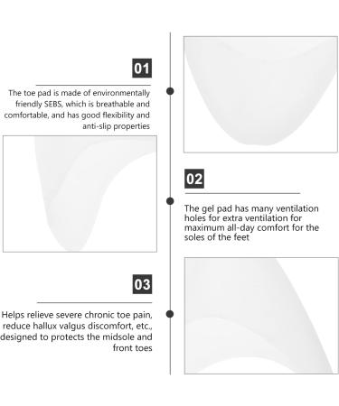 Healifty 6 Pairs Silicone Gel Pointe Shoe Cushion Protectors - Women's Foot Pads for Ballet Dance Shoes - Includes Whitex2pcs - 10.5X9.5X1.5CMx2pcs - Buy Online on GoSupps.com