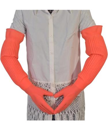 SEPTAM Cleaning Gloves Super Long Waterproof Rubber Gloves Dishes Latex Gloves Rubber Gloves - Buy Online on GoSupps.com