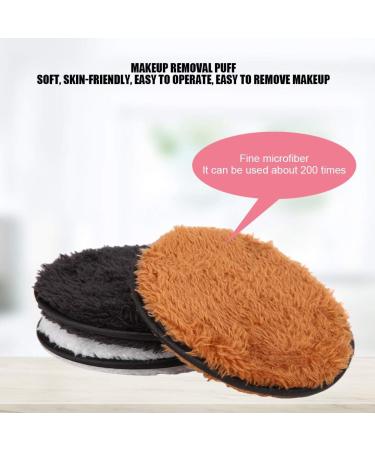 Zerodi 3-Part Makeup Removal Puff | Reusable Microfiber Cotton Pads for Easy Facial Cleaning - Buy Online on GoSupps.com