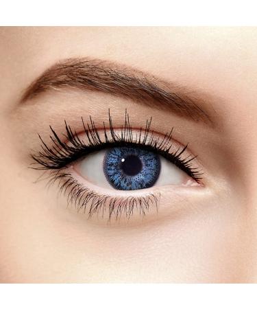 Chromaview Two Tone Colored Contact Lenses Non-Prescription Sky Blue (90 Days)