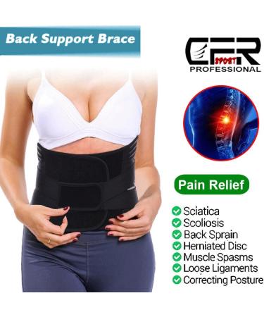 ZWEBY Back Support Belt - XL Lumbar Support Brace for Pain Relief & Sciatica Relief for Men & Women - Buy Online on GoSupps.com