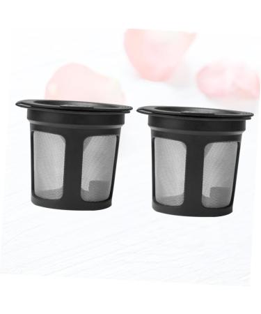 Zerodeko Coffee Filter Cups 2pcs Practical Shop Accessory Filters Coffee Filtering Useful Cups Home for Ml/g Black Machine - Buy Online on GoSupps.com