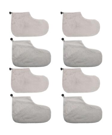 FOMIYES 4 Pairs Wax Therapy Warm Foot Cover Paraffin Foot Treatments Paraffin Wax Warming Foot Cover Wax Bath Liners Paraffin Wax Cover Wax Foot Bag Wax Socks Wax Foot Cover Mitts Plush